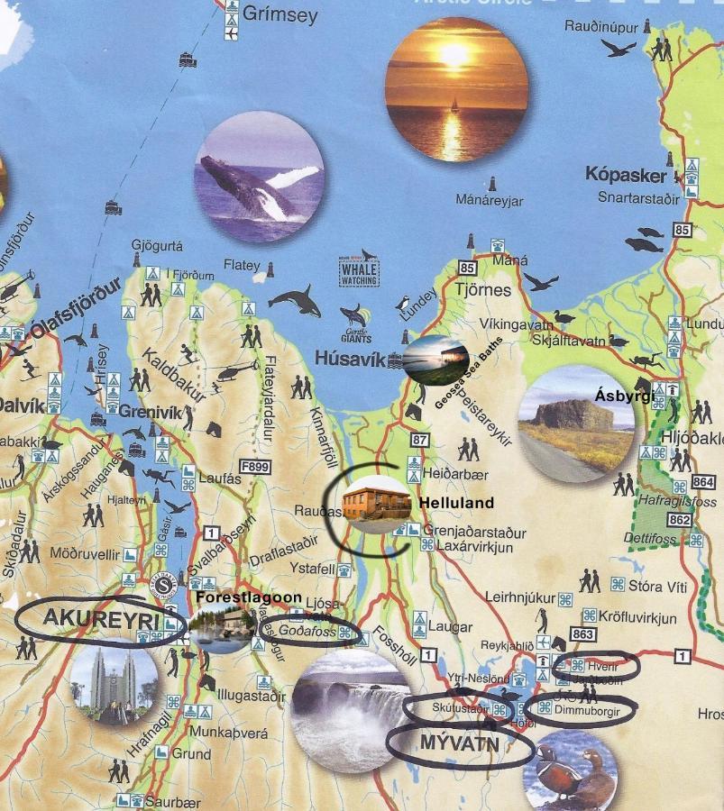 Guesthouse Helluland Kiðagil المظهر الخارجي الصورة